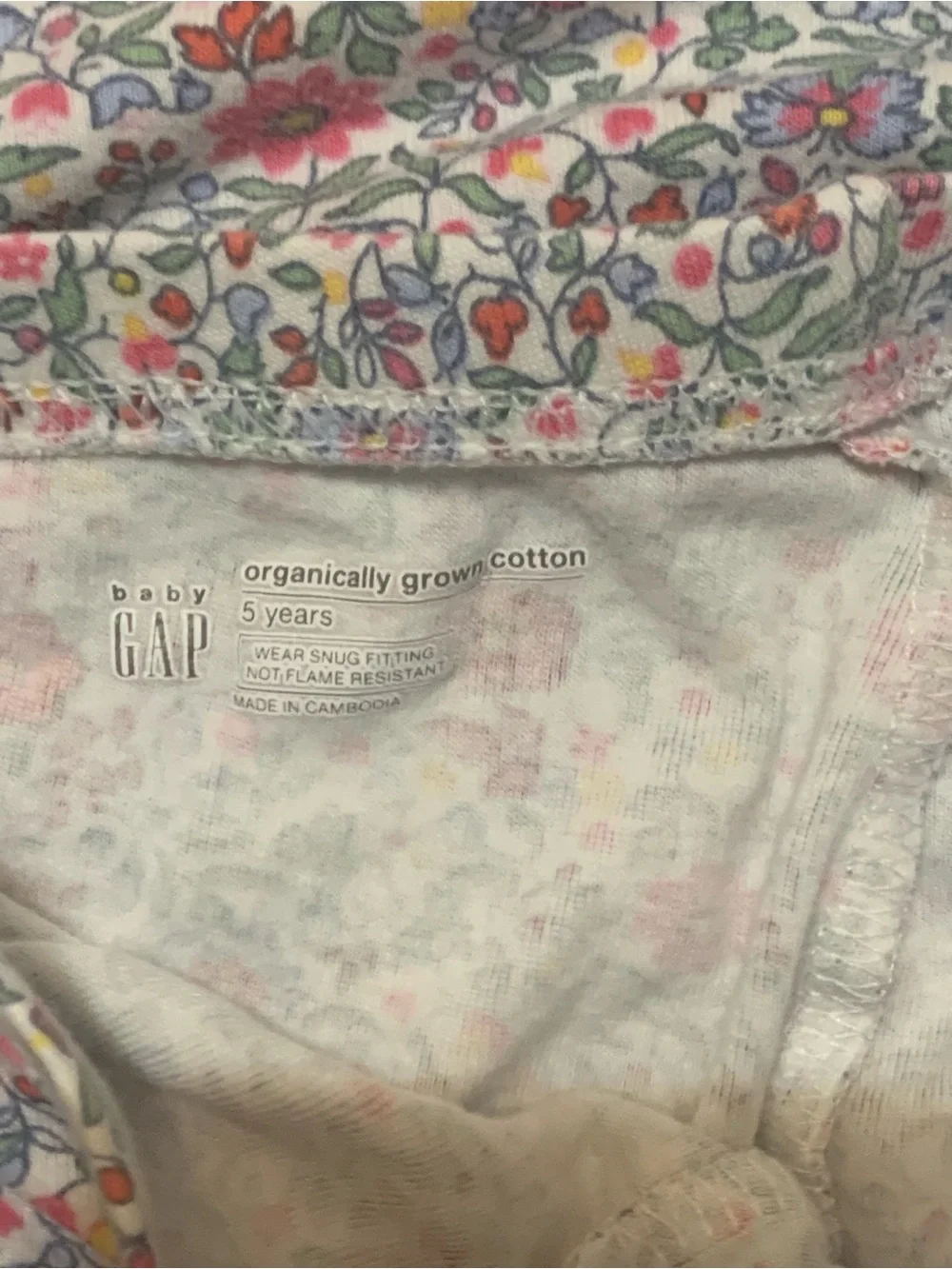 GAP Pink Floral Short Sleeve Pajama Set